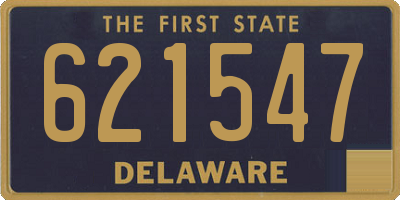 DE license plate 621547