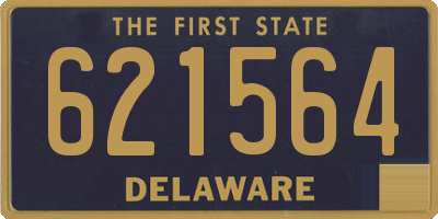 DE license plate 621564