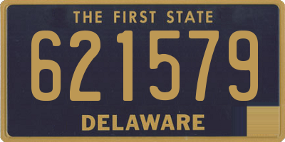 DE license plate 621579