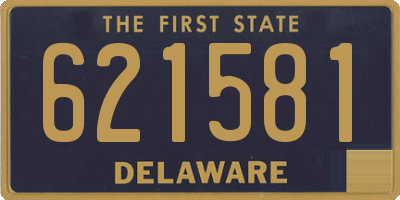 DE license plate 621581