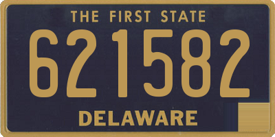 DE license plate 621582