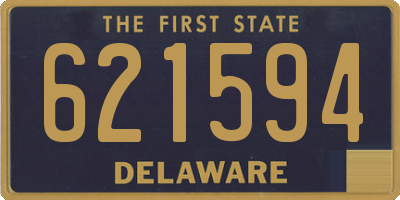 DE license plate 621594