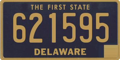 DE license plate 621595