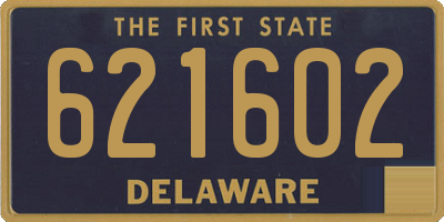 DE license plate 621602
