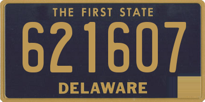 DE license plate 621607