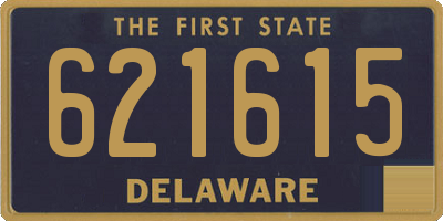 DE license plate 621615