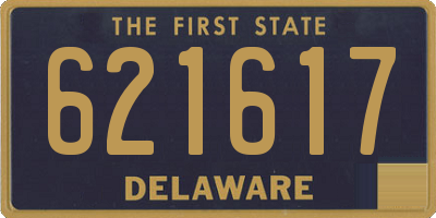 DE license plate 621617