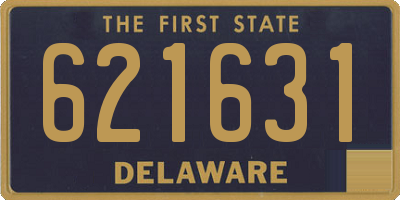 DE license plate 621631