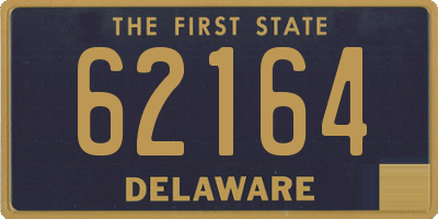 DE license plate 62164