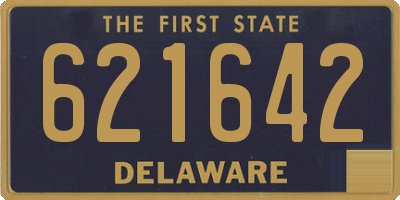 DE license plate 621642