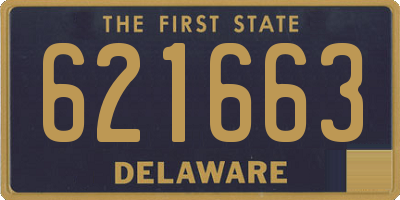 DE license plate 621663