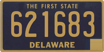 DE license plate 621683