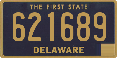 DE license plate 621689