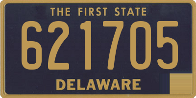 DE license plate 621705