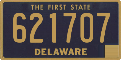 DE license plate 621707