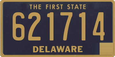 DE license plate 621714