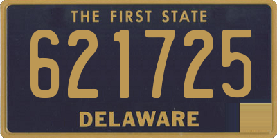 DE license plate 621725