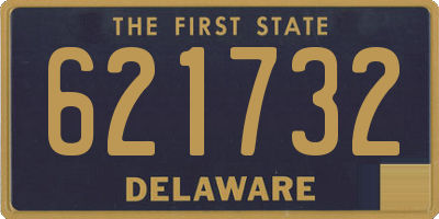 DE license plate 621732