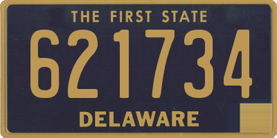DE license plate 621734