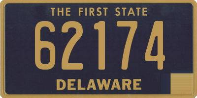 DE license plate 62174