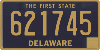DE license plate 621745