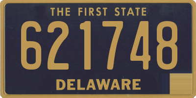 DE license plate 621748