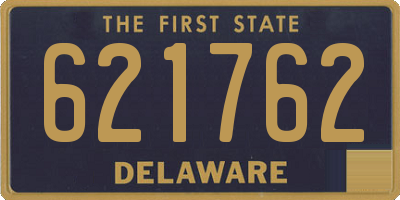 DE license plate 621762