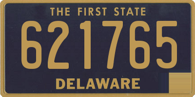 DE license plate 621765