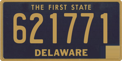 DE license plate 621771