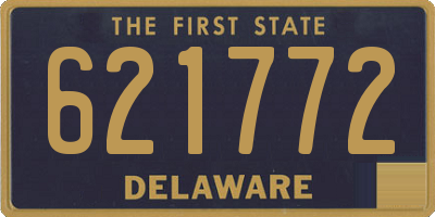 DE license plate 621772