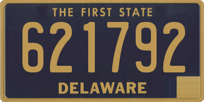 DE license plate 621792