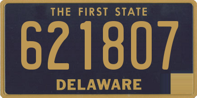 DE license plate 621807