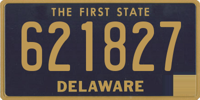 DE license plate 621827