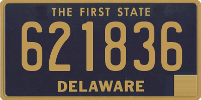 DE license plate 621836