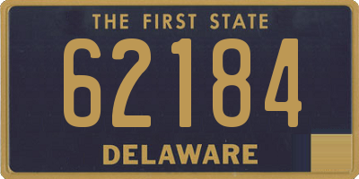 DE license plate 62184