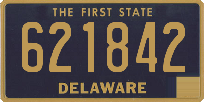 DE license plate 621842