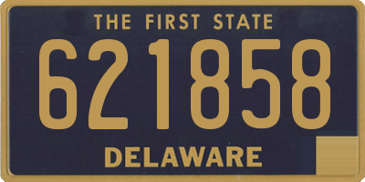 DE license plate 621858
