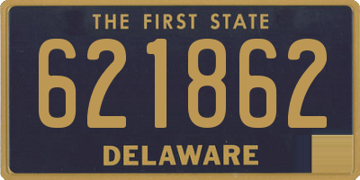 DE license plate 621862