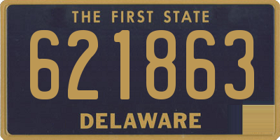 DE license plate 621863