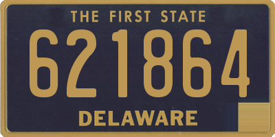 DE license plate 621864