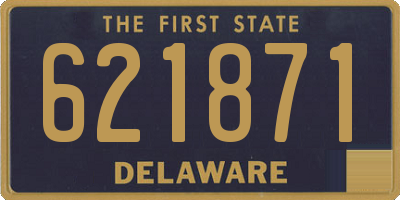 DE license plate 621871