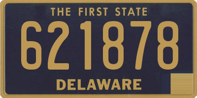 DE license plate 621878