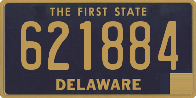 DE license plate 621884