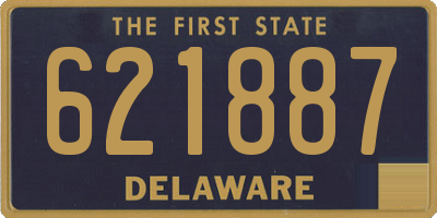 DE license plate 621887