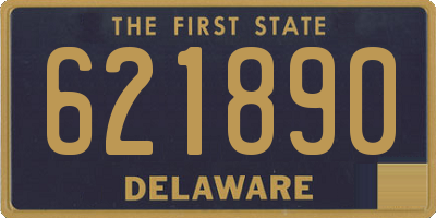 DE license plate 621890