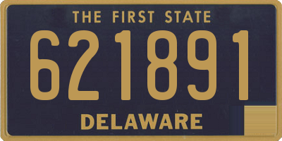 DE license plate 621891