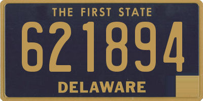 DE license plate 621894