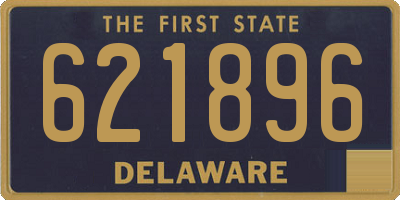 DE license plate 621896
