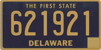 DE license plate 621921
