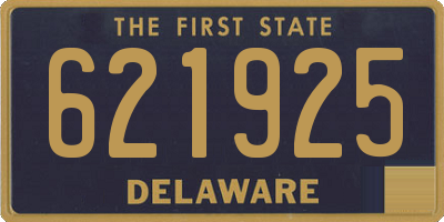 DE license plate 621925